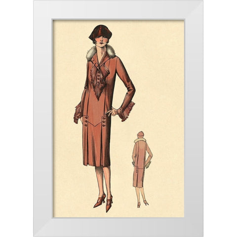Stunning in Red White Modern Wood Framed Art Print by Vintage Fashion