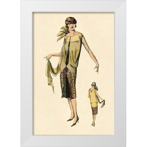 Absolutely Beautiful White Modern Wood Framed Art Print by Vintage Fashion
