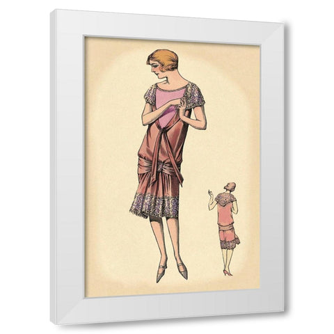 Sweetness and Youth White Modern Wood Framed Art Print by Vintage Fashion