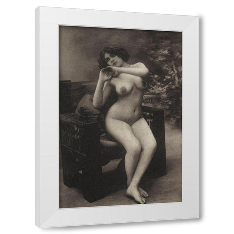 Health and Youth White Modern Wood Framed Art Print by Vintage Nudes