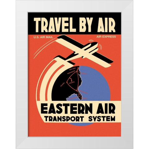 Eastern Air Transport System White Modern Wood Framed Art Print by Unknown