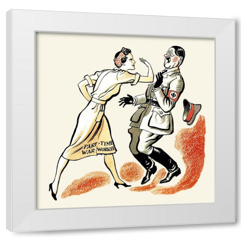 Just a Good Afternoons Work White Modern Wood Framed Art Print by Unknown