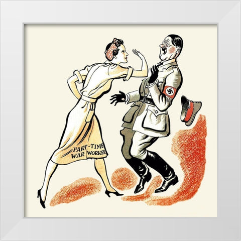 Just a Good Afternoons Work White Modern Wood Framed Art Print by Unknown