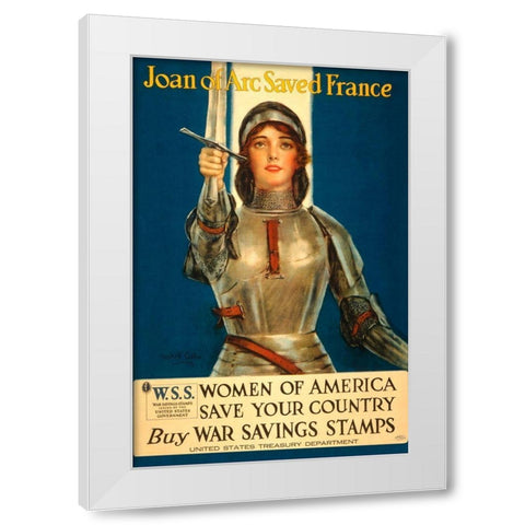 Women of America Save Your Country, 1918 White Modern Wood Framed Art Print by Coffin, Haskell
