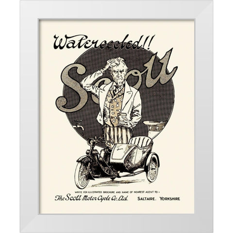 Watercooled Scott White Modern Wood Framed Art Print by Unknown
