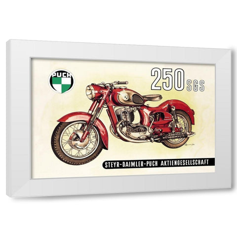 UC 250 SGS with Cutaway View White Modern Wood Framed Art Print by Unknown