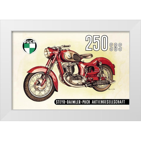 UC 250 SGS with Cutaway View White Modern Wood Framed Art Print by Unknown
