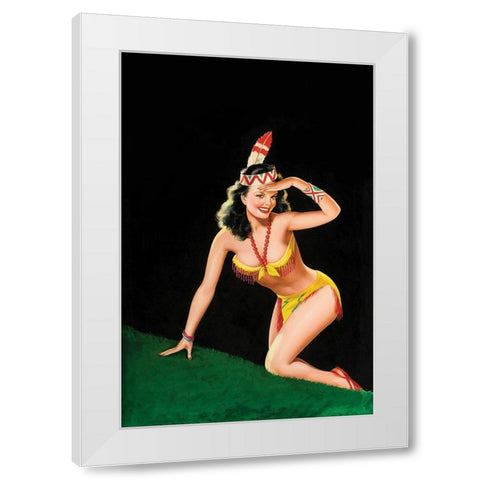 Beauty Parade Magazine: Dancin Dynamite White Modern Wood Framed Art Print by Driben, Peter