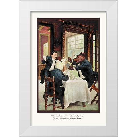 Teddy Roosevelts Bears: The Frenchman White Modern Wood Framed Art Print by Culver, R.K.