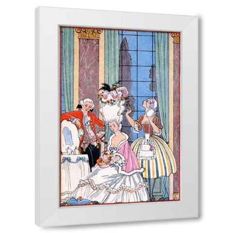 France in the 18th Century White Modern Wood Framed Art Print by Barbier, Georges