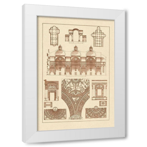 Cupola Vaulting of the Renaissance White Modern Wood Framed Art Print by Buhlmann, J.