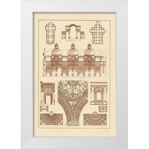 Cupola Vaulting of the Renaissance White Modern Wood Framed Art Print by Buhlmann, J.