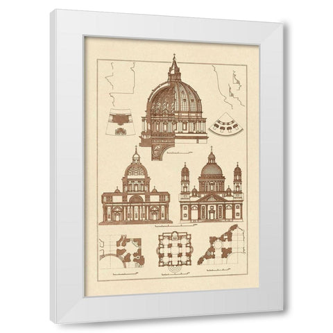 The Domeas Central Crowning Feature of the Renaissance White Modern Wood Framed Art Print by Buhlmann, J.