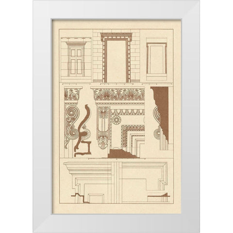 Doorways and Windows White Modern Wood Framed Art Print by Buhlmann, J.