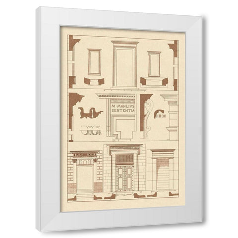 Doorways White Modern Wood Framed Art Print by Buhlmann, J.