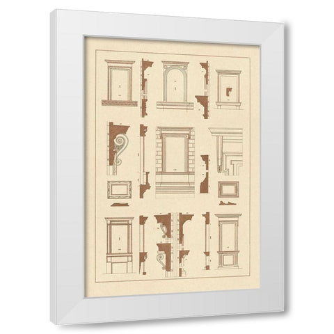 Widows of the Renaissance White Modern Wood Framed Art Print by Buhlmann, J.