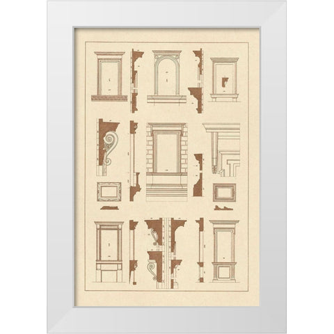 Widows of the Renaissance White Modern Wood Framed Art Print by Buhlmann, J.