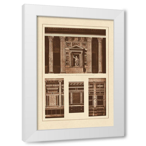 Wall Facing with Marble White Modern Wood Framed Art Print by Buhlmann, J.