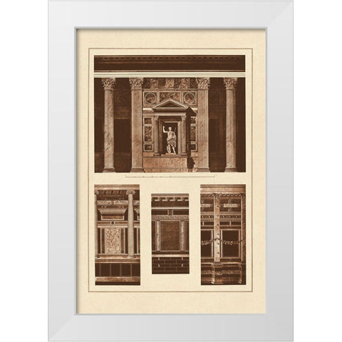 Wall Facing with Marble White Modern Wood Framed Art Print by Buhlmann, J.