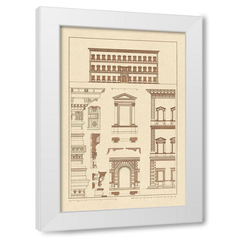 Palazzo Vendramin - Calergi at Venice White Modern Wood Framed Art Print by Buhlmann, J.