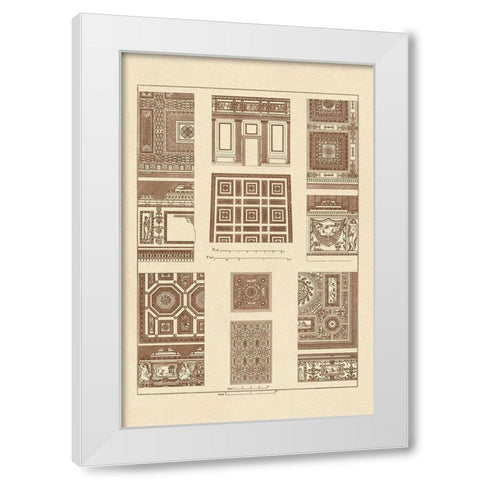 Ceilings with Bays White Modern Wood Framed Art Print by Buhlmann, J.