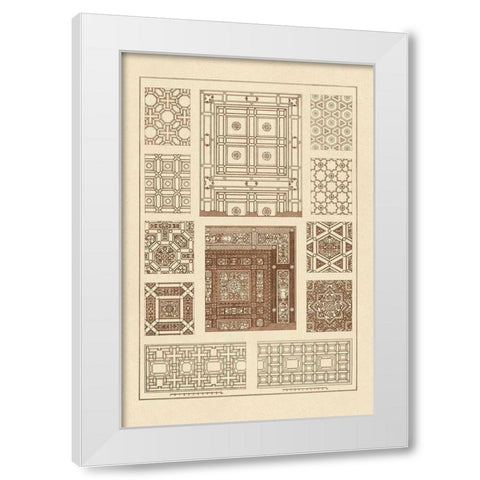 Ceilings with Bays and Mouldings White Modern Wood Framed Art Print by Buhlmann, J.