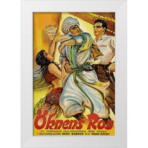 Vintage Film Posters: Love in the Desert Okens Ros White Modern Wood Framed Art Print by Unknown