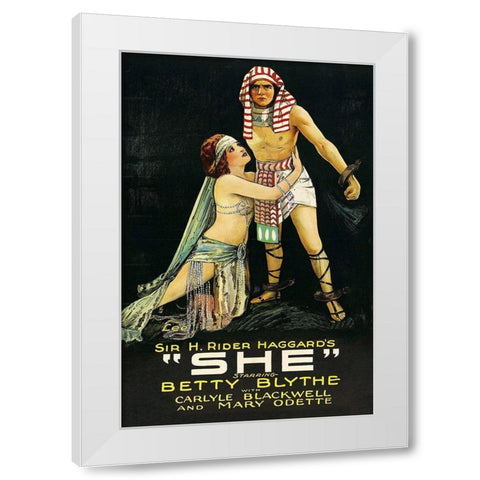 Vintage Film Posters: She White Modern Wood Framed Art Print by Unknown