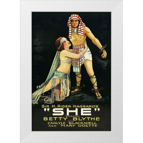 Vintage Film Posters: She White Modern Wood Framed Art Print by Unknown