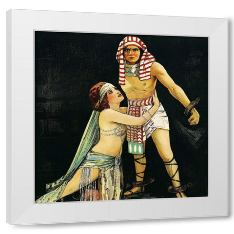 Vintage Film Posters: She - Detail White Modern Wood Framed Art Print by Unknown