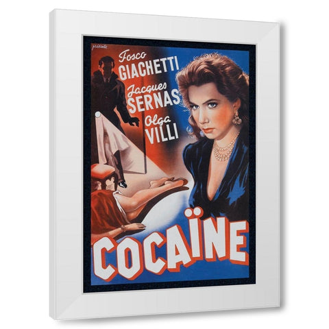Vintage Vices: Cocaine White Modern Wood Framed Art Print by Vintage Vices