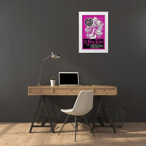 Vintage Vices: Alice in AcidLand White Modern Wood Framed Art Print by Vintage Vices