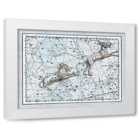 Maps of the Heavens: Leo Minor White Modern Wood Framed Art Print by Jamieson, Alexander