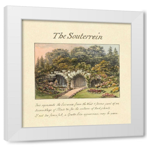 The Souterrein, 1813 White Modern Wood Framed Art Print by Repton, Humphry
