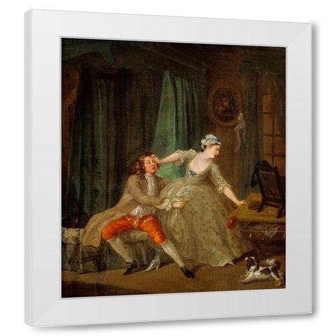 Before White Modern Wood Framed Art Print by Hogarth, William