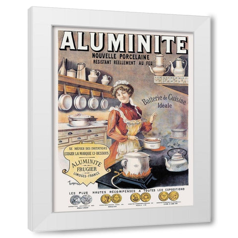 Cooks: Aluminite White Modern Wood Framed Art Print by Tamagno, Francisco