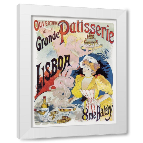 Cooks: Grande Patisserie Lisboa White Modern Wood Framed Art Print by Gesmar, Charles