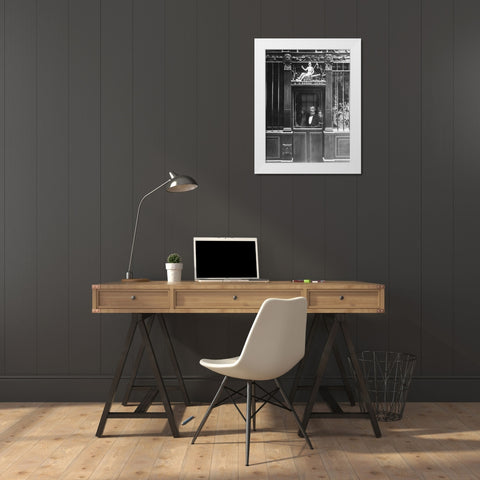 Paris, 1900 - Restaurant, rue des Blancs Manteaux White Modern Wood Framed Art Print by Atget, Eugene