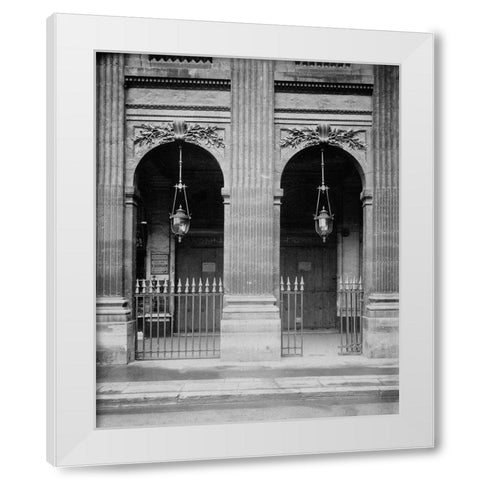 Paris, 1904-1905 - Palais-Royal White Modern Wood Framed Art Print by Atget, Eugene