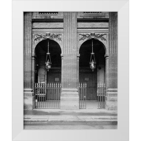 Paris, 1904-1905 - Palais-Royal White Modern Wood Framed Art Print by Atget, Eugene