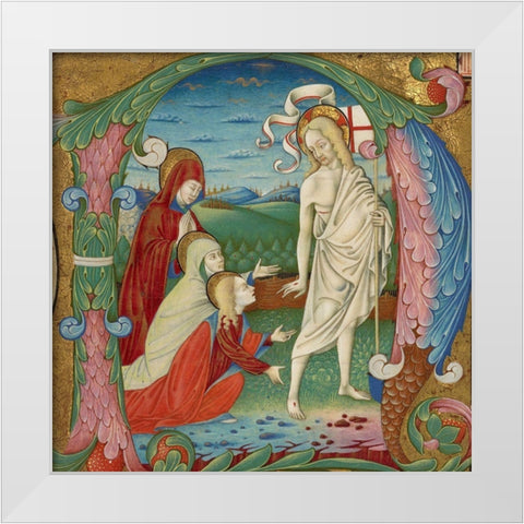 Cutting from an Antiphonal White Modern Wood Framed Art Print by da Gallarate, Bartolomeo Riossi