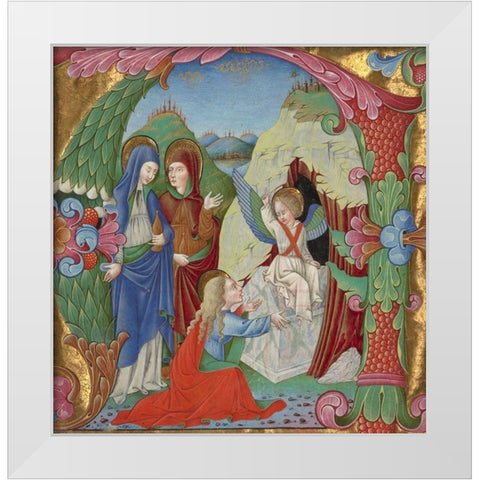 Cutting from an Antiphonal White Modern Wood Framed Art Print by da Gallarate, Bartolomeo Riossi