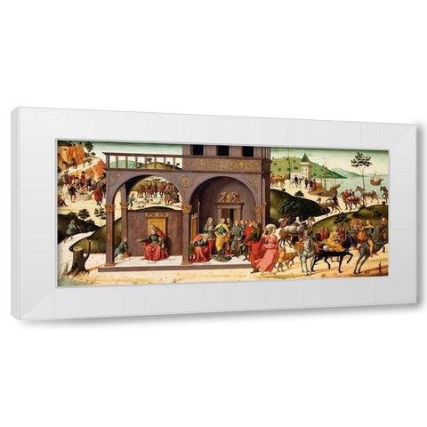 The Story of Joseph White Modern Wood Framed Art Print by d''Antonio, Biagio