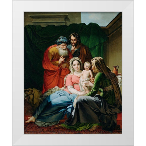 The Holy Family White Modern Wood Framed Art Print by Paelinck, Joseph