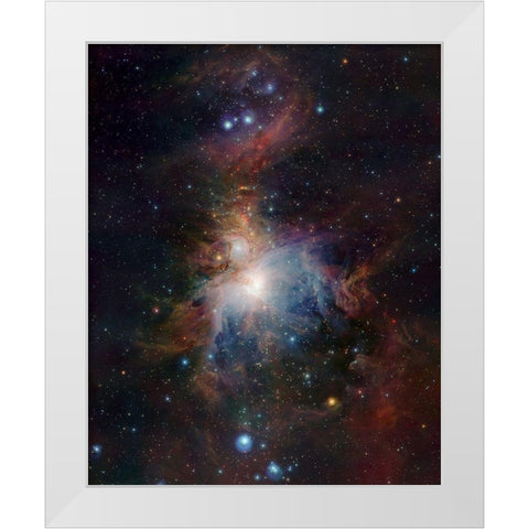 VISTAs infrared view of the Orion Nebula White Modern Wood Framed Art Print by ESO/J. Emerson/VISTAÂ 