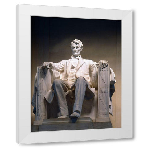 Lincoln Memorial, Washington, D.C. White Modern Wood Framed Art Print by Highmith, Carol