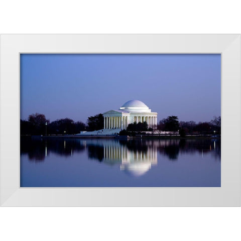 Jefferson Memorial, Washington, D.C. Number 2 White Modern Wood Framed Art Print by Highmith, Carol