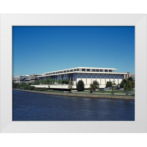 Kennedy Center for the Performing Arts, Washington, D.C. White Modern Wood Framed Art Print by Highmith, Carol