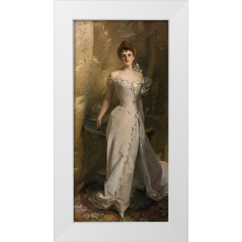 Portrait of Lisa Colt Curtis White Modern Wood Framed Art Print by Sargent, John Singer