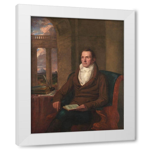 Samuel Williams White Modern Wood Framed Art Print by Allston, Washington